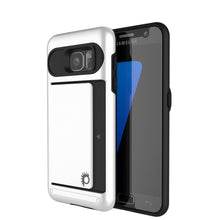 Load image into Gallery viewer, Galaxy S7 EDGE Case PunkCase CLUTCH White Series Slim Armor Soft Cover Case w/ Screen Protector (Color in image: White)
