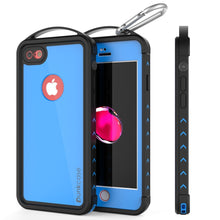 Cargar imagen en el visor de la galería, iPhone SE (4.7&quot;) Waterproof Case, Punkcase ALPINE Series, Light Blue | Heavy Duty Armor Cover (Color in image: light blue)
