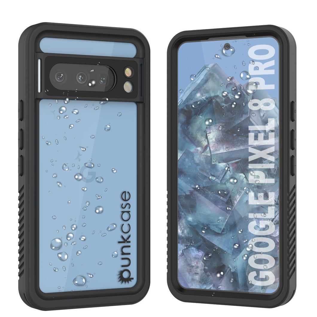 Funda impermeable para Google Pixel 9 Pro, Punkcase [Extreme Series] Armor Cover con protector de pantalla incorporado [Negro]