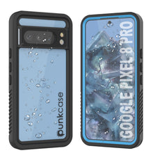 Load image into Gallery viewer, Funda impermeable Google Pixel 8 Pro, Punkcase [Serie Extrema] Cubierta de armadura con protector de pantalla incorporado [Azul claro]
