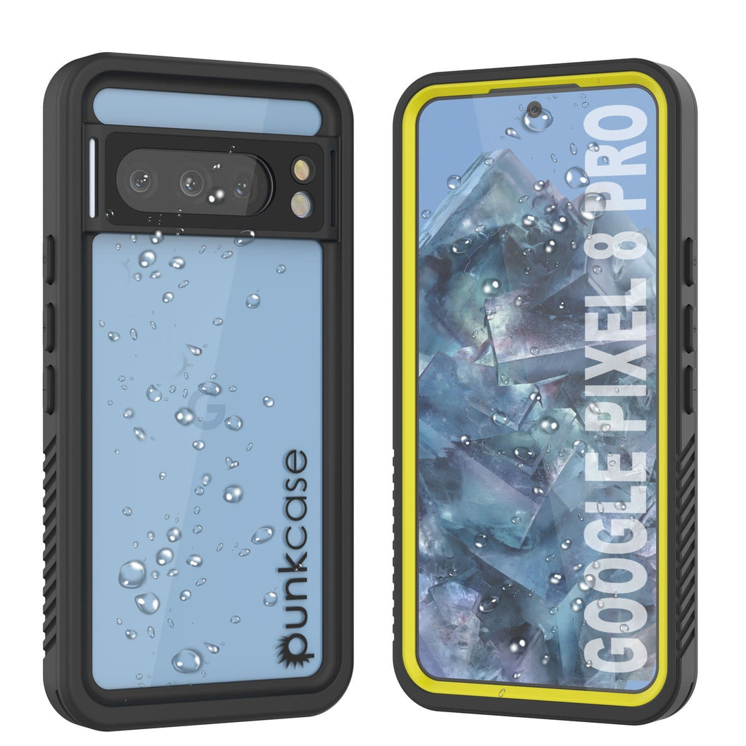 Funda impermeable para Google Pixel 9 Pro, Punkcase [Extreme Series] Armor Cover con protector de pantalla incorporado [amarillo]