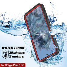 Load image into Gallery viewer, Funda impermeable Google Pixel 8 Pro, Punkcase [Extreme Series], cubierta armor con protector de pantalla incorporado [Rojo].
