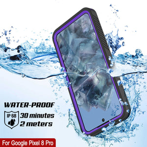 Funda impermeable para Google Pixel 9 Pro, Punkcase [Extreme Series] Armor Cover con protector de pantalla incorporado [morado]