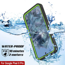 Load image into Gallery viewer, Estuche impermeable para Google Pixel 8 Pro, Punkcase [Serie Extrema] Cubierta con armadura con protector de pantalla incorporado [Verde claro].
