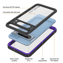 Load image into Gallery viewer, Funda impermeable para Google Pixel 9 Pro XL, Punkcase [Extreme Series] Armor Cover con protector de pantalla incorporado [morado]
