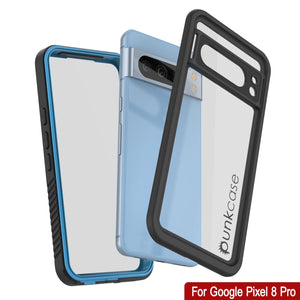 Funda impermeable para Google Pixel 9 Pro XL, Punkcase [Extreme Series] Armor Cover con protector de pantalla incorporado [azul claro]