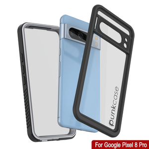 Carcasa impermeable Google Pixel 8 Pro, Punkcase [Serie Extreme] Cubierta protectora resistente con protector de pantalla incorporado [Blanco]