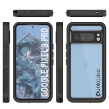 Load image into Gallery viewer, Funda impermeable Google Pixel 8 Pro, Punkcase [Serie Extreme] Cover protectora con armadura y protector de pantalla incorporado [Negro]
