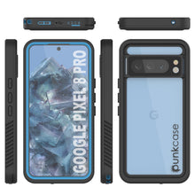 Load image into Gallery viewer, Funda impermeable Google Pixel 8 Pro, Punkcase [Serie Extrema] Cubierta de armadura con protector de pantalla incorporado [Azul claro]
