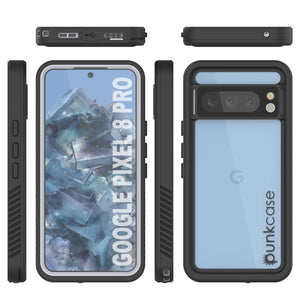 Carcasa impermeable Google Pixel 8 Pro, Punkcase [Serie Extreme] Cubierta protectora resistente con protector de pantalla incorporado [Blanco]