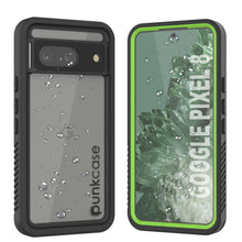 Load image into Gallery viewer, Funda impermeable para Google Pixel 8, Punkcase [Extreme Series] con cubierta protectora resistente y protector de pantalla incorporado [verde claro]
