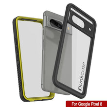 Load image into Gallery viewer, Estuche impermeable Google Pixel 8, Punkcase [Serie Extrema], cubierta de armadura con protector de pantalla incorporado [Amarillo].
