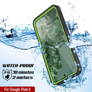 Funda impermeable para Google Pixel 9, Punkcase [Extreme Series] Armor Cover con protector de pantalla incorporado [Verde claro]