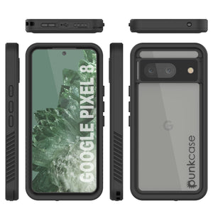 Funda impermeable para Google Pixel 9, Punkcase [Extreme Series] Armor Cover con protector de pantalla incorporado [Negro]