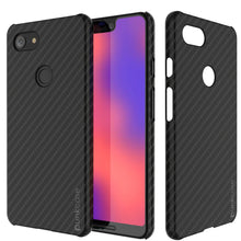 Cargar imagen en el visor de la galería, Google Pixel 4 XL CarbonShield Heavy Duty &amp; Ultra Thin Leather Cover (Color in image: Black)
