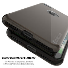 Cargar imagen en el visor de la galería, iPhone SE (4.7&quot;) Case, Punkcase Galactic 2.0 Series Ultra Slim Protective Armor TPU Cover [Black/Grey] (Color in image: red)
