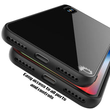 Load image into Gallery viewer, iPhone X Case, Punkcase GlassShield Ultra Thin Protective 9H Full Body Tempered Glass Cover W/ Drop Protection &amp; Non Slip Grip for Apple iPhone 10 [Black] 
