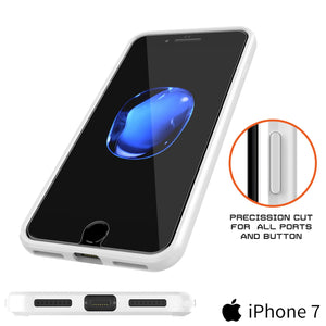 iPhone 7 Case Punkcase® LUCID 2.0 White Series w/ PUNK SHIELD Screen Protector | Ultra Fit (Color in image: black)