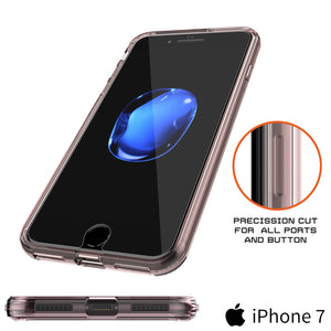 iPhone 7 Case Punkcase® LUCID 2.0 Crystal Pink Series w/ PUNK SHIELD Screen Protector | Ultra Fit (Color in image: black)