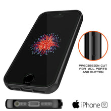 Cargar imagen en el visor de la galería, iPhone SE/5S/5 Case Punkcase® LUCID 2.0 Black Series w/ PUNK SHIELD Screen Protector | Ultra Fit (Color in image: light blue)
