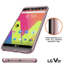 Cargar imagen en el visor de la galería, LG v20 Case Punkcase® LUCID 2.0 Crystal Pink Series w/ PUNK SHIELD Glass Screen Protector | Ultra Fit (Color in image: clear)
