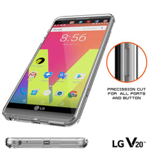 Cargar imagen en el visor de la galería, LG v20 Case Punkcase® LUCID 2.0 Clear Series w/ PUNK SHIELD Glass Screen Protector | Ultra Fit (Color in image: teal)
