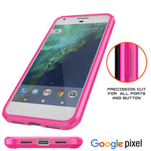 Load image into Gallery viewer, Google Pixel Case Punkcase® LUCID 2.0 Pink Series w/ PUNK SHIELD Glass Screen Protector | Ultra Fit (Color in image: clear)
