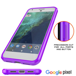 Google Pixel Case Punkcase® LUCID 2.0 Purple Series w/ PUNK SHIELD Glass Screen Protector | Ultra Fit (Color in image: black)