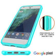 Load image into Gallery viewer, Google Pixel XL Case Punkcase® LUCID 2.0 Teal Series w/ PUNK SHIELD Glass Screen Protector | Ultra Fit (Color in image: crystal black)
