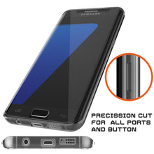 Cargar imagen en el visor de la galería, S7 Edge Case Punkcase® LUCID 2.0 Crystal Black Series w/ PUNK SHIELD Screen Protector | Ultra Fit (Color in image: purple)
