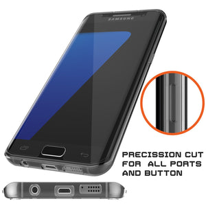 S7 Edge Case Punkcase® LUCID 2.0 Crystal Black Series w/ PUNK SHIELD Screen Protector | Ultra Fit (Color in image: purple)