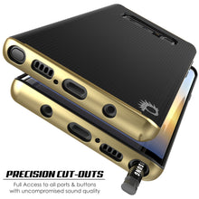 Cargar imagen en el visor de la galería, Galaxy Note 8 Case, PunkCase [Stealth Series] Hybrid 3-Piece Shockproof Dual Layer Cover [Non-Slip] [Soft TPU + PC Bumper] with PUNKSHIELD Screen Protector for Samsung Note 8 [Gold] (Color in image: Grey)
