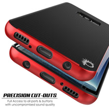 Load image into Gallery viewer, Galaxy S8 PLUS Case, PunkCase [Stealth Series] Hybrid 3-Piece Shockproof Dual Layer Cover [Non-Slip] [Soft TPU + PC Bumper] with PUNKSHIELD Screen Protector for Samsung S8+ [Red] (Color in image: Gold)
