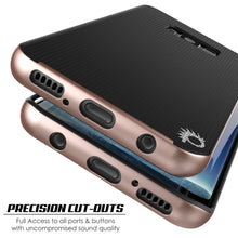 Load image into Gallery viewer, Galaxy S8 Case, PunkCase [Stealth Series] Hybrid 3-Piece Shockproof Dual Layer Cover [Non-Slip] [Soft TPU + PC Bumper] with PUNKSHIELD Screen Protector for Samsung S8 Edge [Rose Gold] (Color in image: Navy Blue)
