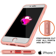 Cargar imagen en el visor de la galería, iPhone SE (4.7&quot;) Case [MASK Series] [PINK] Full Body Hybrid Dual Layer TPU Cover W/ protective Tempered Glass Screen Protector (Color in image: red)
