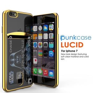 iPhone SE (4.7") Case, PUNKCASE® LUCID Gold Series | Card Slot | SHIELD Screen Protector | Ultra fit (Color in image: Rose Gold)