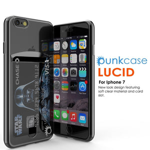 iPhone SE (4.7") Case, PUNKCASE® LUCID Black Series | Card Slot | SHIELD Screen Protector | Ultra fit (Color in image: Rose Gold)
