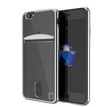 Load image into Gallery viewer, iPhone SE (4.7&quot;) Case, PUNKCASE® LUCID Silver Series | Card Slot | SHIELD Screen Protector | Ultra fit (Color in image: Silver)

