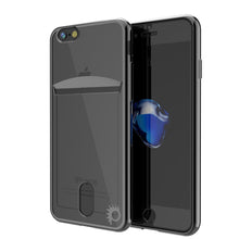 Cargar imagen en el visor de la galería, iPhone SE (4.7&quot;) Case, PUNKCASE® LUCID Black Series | Card Slot | SHIELD Screen Protector | Ultra fit (Color in image: Black)
