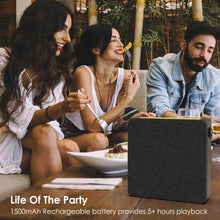 Cargar imagen en el visor de la galería, PUNKBOX Portable Wireless Bluetooth Speaker, Loud &amp; Powerful for iPhone/Android [black] 

