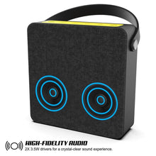 Cargar imagen en el visor de la galería, PUNKBOX Portable Wireless Bluetooth Speaker, Loud &amp; Powerful for iPhone/Android [black] 
