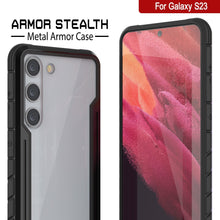 Cargar imagen en el visor de la galería, Punkcase S23 Armor Stealth Funda Protectora de Grado Militar de Capa Múltiple [Negra]

