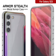 Cargar imagen en el visor de la galería, Estuche protector Punkcase S23 Armor Stealth, cubierta militar de grado Múltiples capas [Rainbow]

