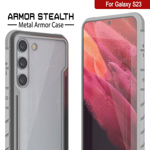 Funda Punkcase S23 Armor Stealth Protectora de Grado Militar con Cobertura Multicapa [Gris]