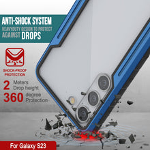Cargar imagen en el visor de la galería, Punkcase S23 Armor Stealth Case es una cubierta protectora de grado militar con múltiples capas en color azul marino.
