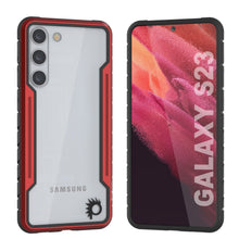 Cargar imagen en el visor de la galería, Punkcase S23 Funda Protectora de Grado Militar Armor Stealth Multicapa [Roja]
