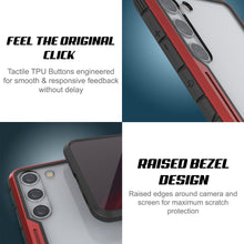 Cargar imagen en el visor de la galería, Punkcase S23 Funda Protectora de Grado Militar Armor Stealth Multicapa [Roja]
