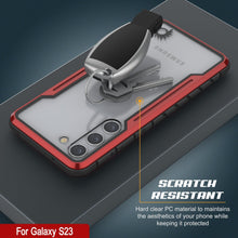 Cargar imagen en el visor de la galería, Punkcase S23 Funda Protectora de Grado Militar Armor Stealth Multicapa [Roja]
