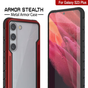 Funda Protectora Punkcase S23+ Plus Armor Stealth de Grado Militar Multicapa [Rojo]