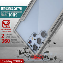 Cargar imagen en el visor de la galería, Punkcase S23 Ultra Armor Stealth Case es una cubierta protectora de grado militar de múltiples capas en color gris.
